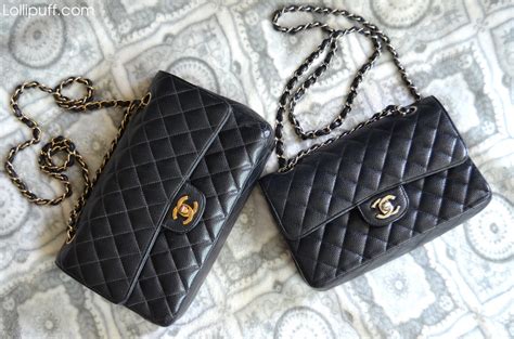 chanel medium vs small|Chanel fabric flap.